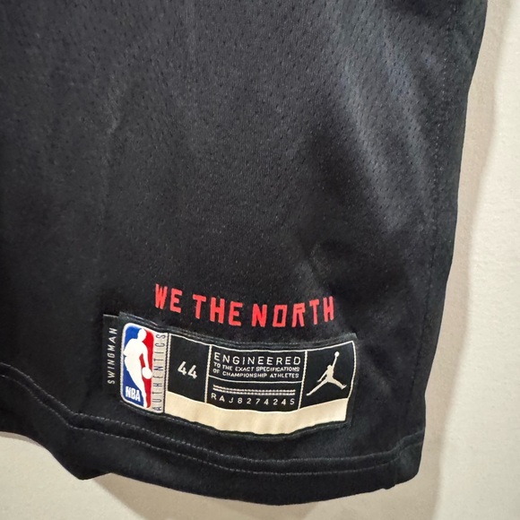 Og Anunoby Toronto Raptors Nike Jordan Edition Swingman NBA Basketball Jersey - Picture 3 of 10